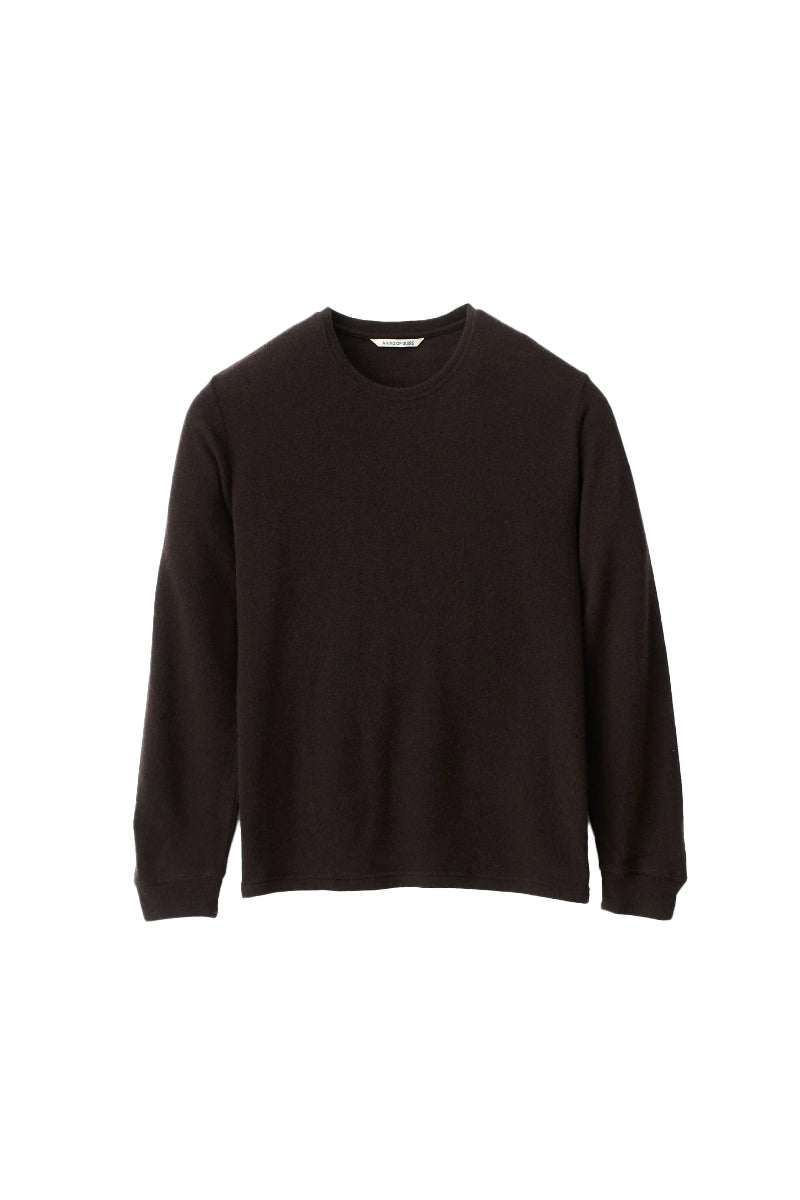 Lurin Longsleeve Wool & Cashmere Knit - Mahogany