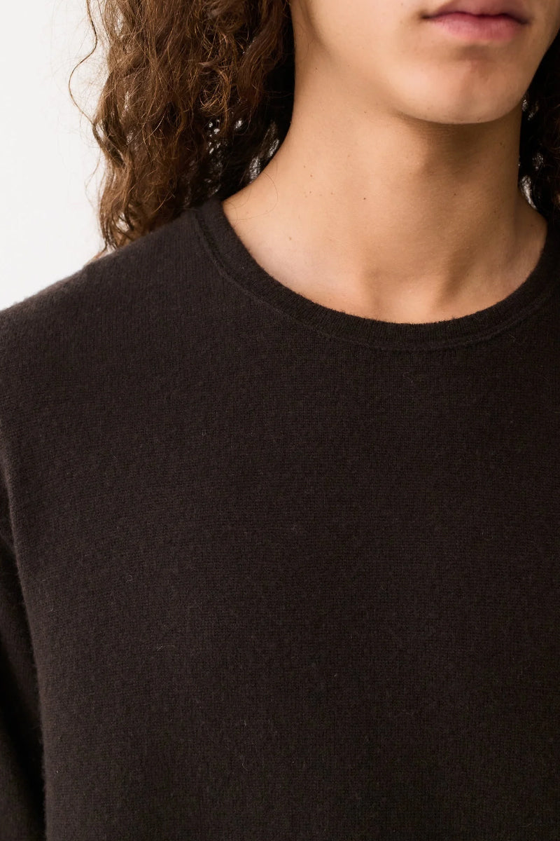 Lurin Longsleeve Wool & Cashmere Knit - Mahogany