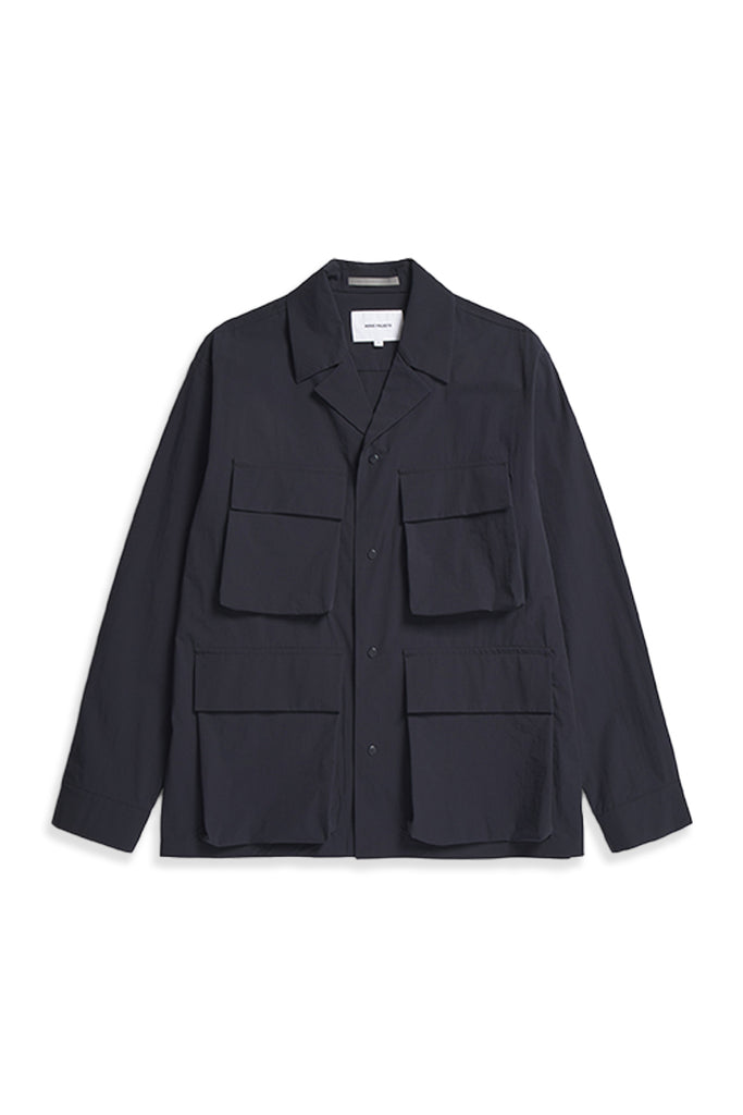 Mads Travel Light Overshirt - Dark Navy