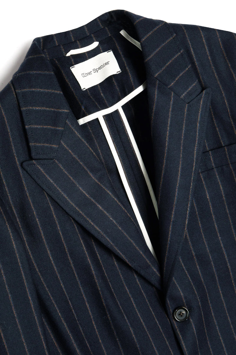 Mansfield Virgin Wool & Cashmere Jacket - Jarman Navy