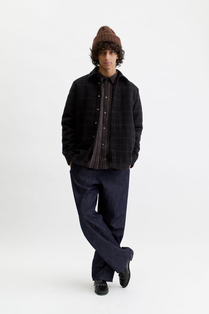 Marani Overshirt - Black Check