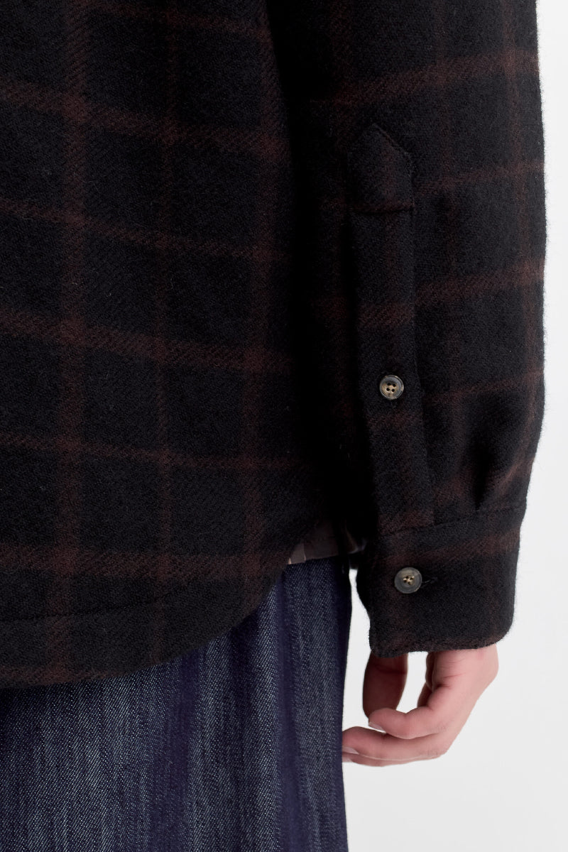 Marani Overshirt - Black Check