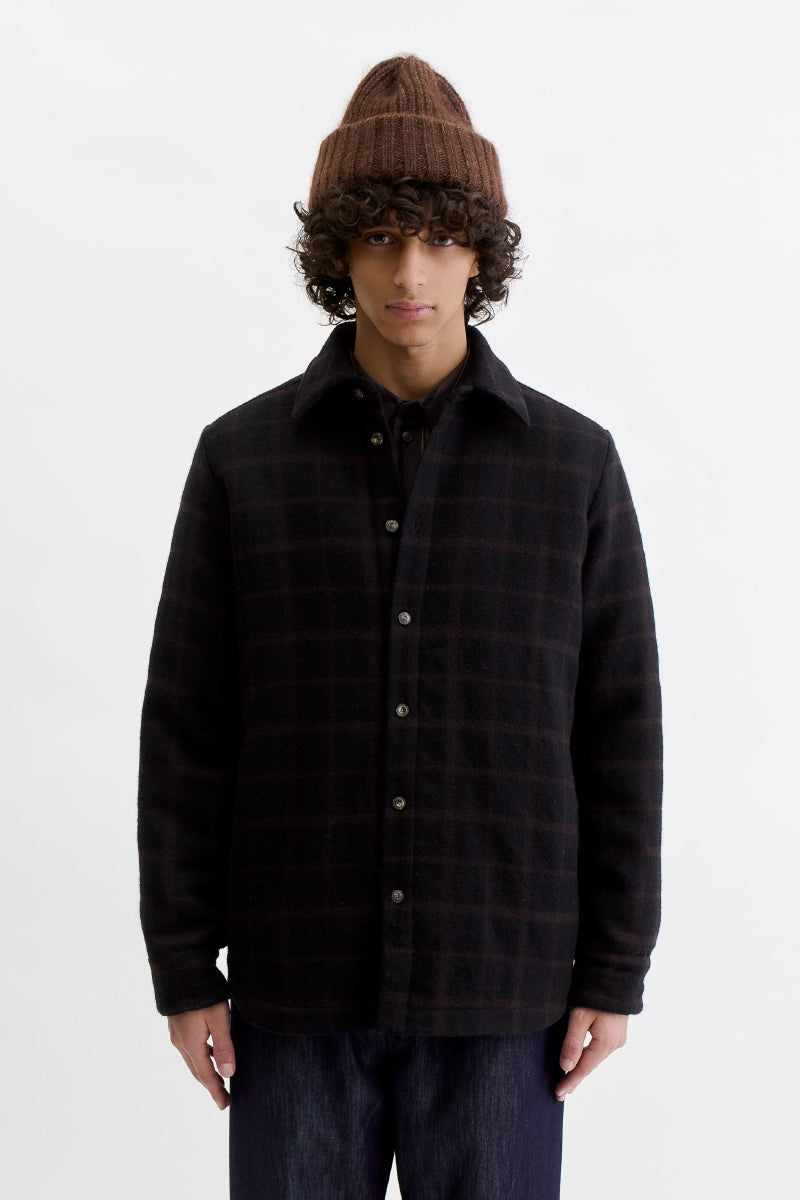Marani Overshirt - Black Check