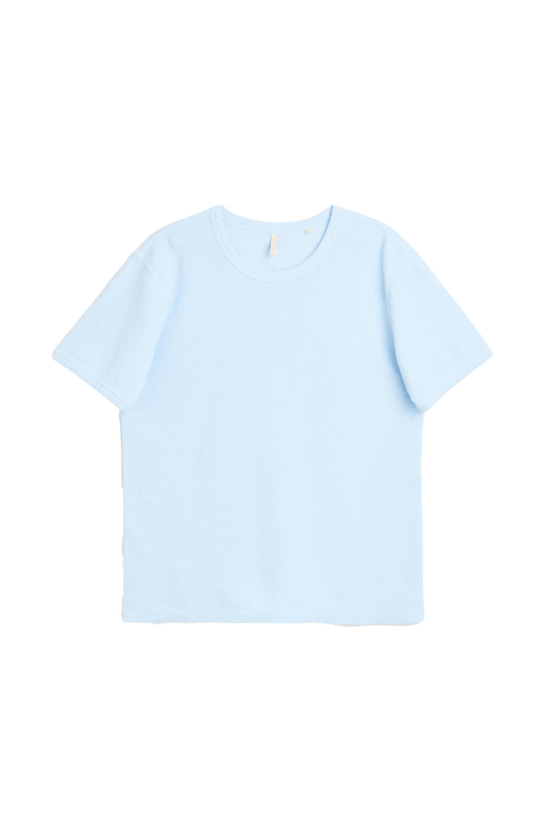 Jagger Waffle Tee Shirt - Light Blue