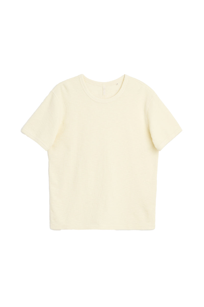 Jagger Waffle Tee Shirt - Vanilla