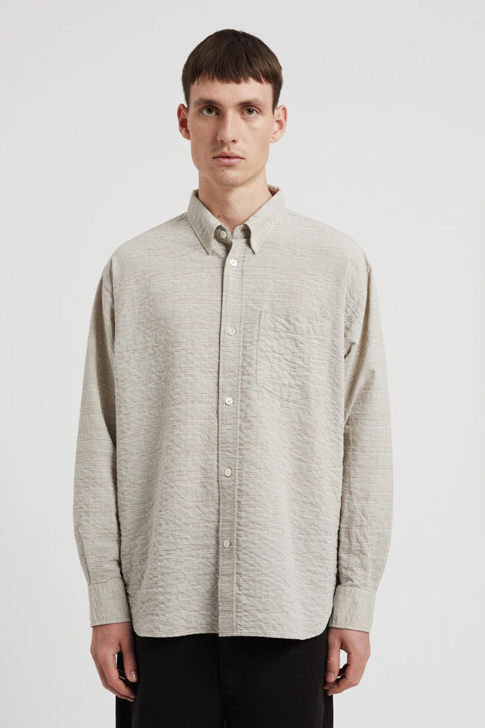 Mo Oversized Check Shirt - Heathland Brown