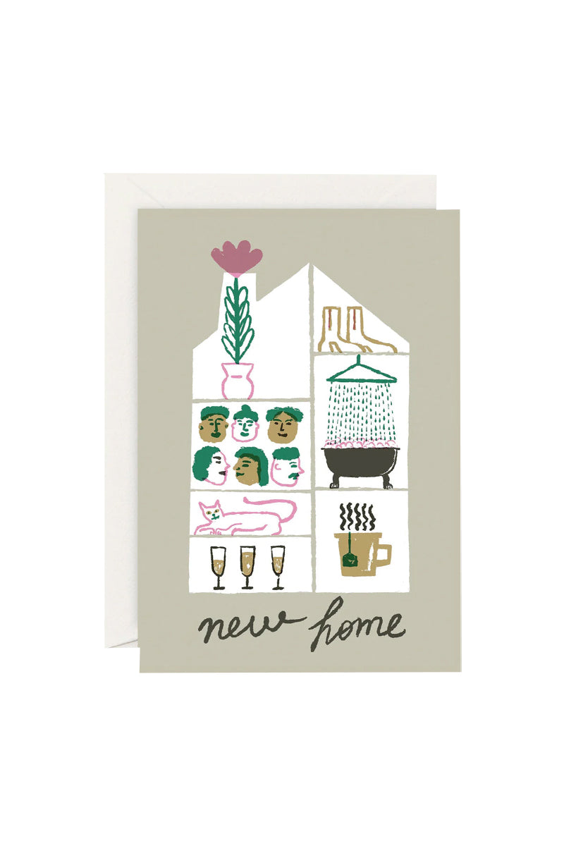 New Home by Rozalina Burkova - Greeting Card