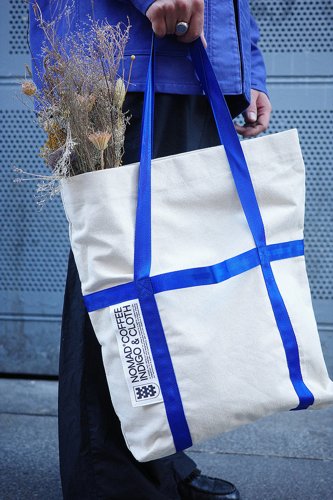 Nomad, Barcelona x Café I&C Tote Bag - Blue