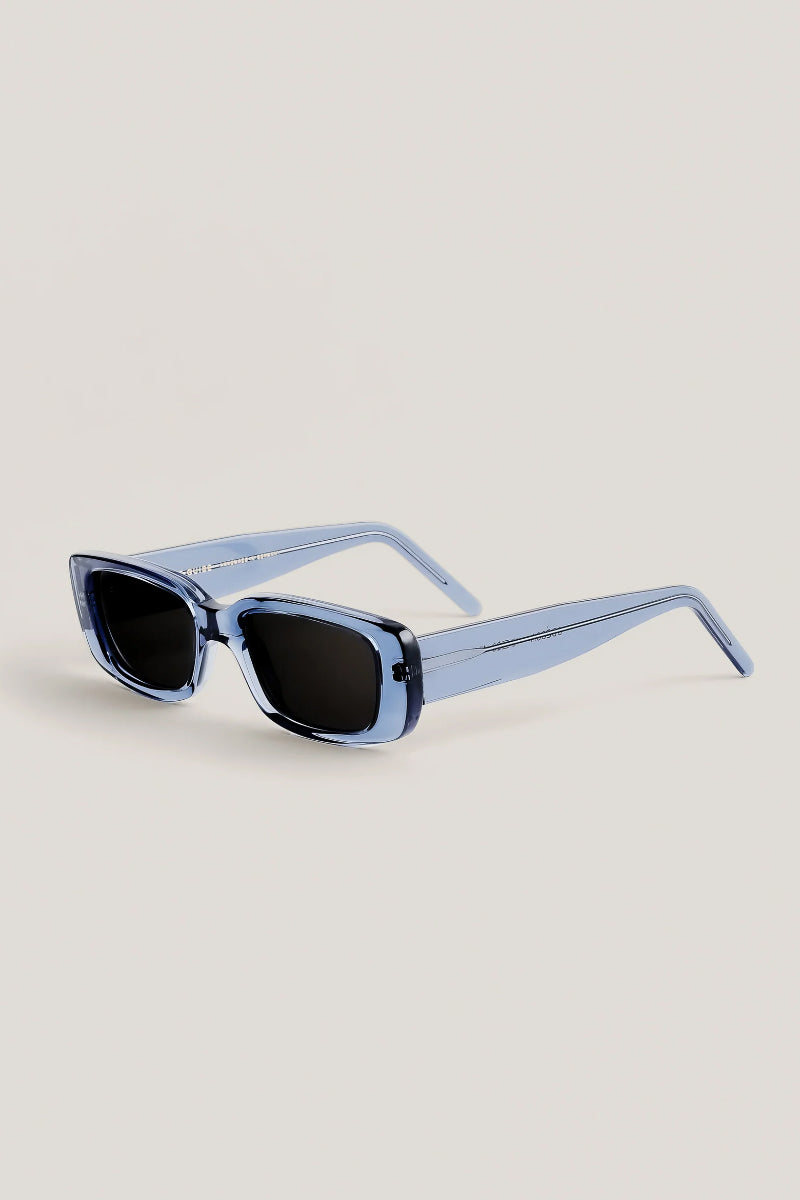 Odessa Sunglasses - Deep Sea Blue Frame | Dark Grey Lens