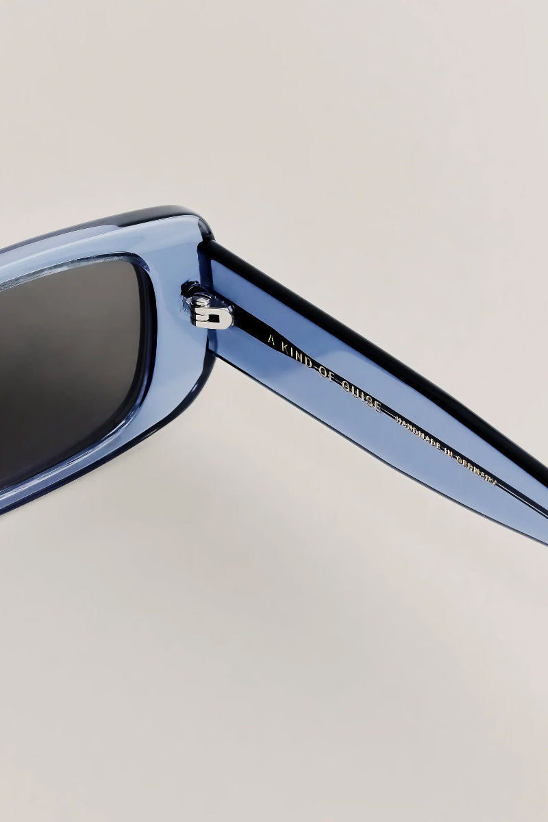 Odessa Sunglasses - Deep Sea Blue Frame / Dark Grey Lens