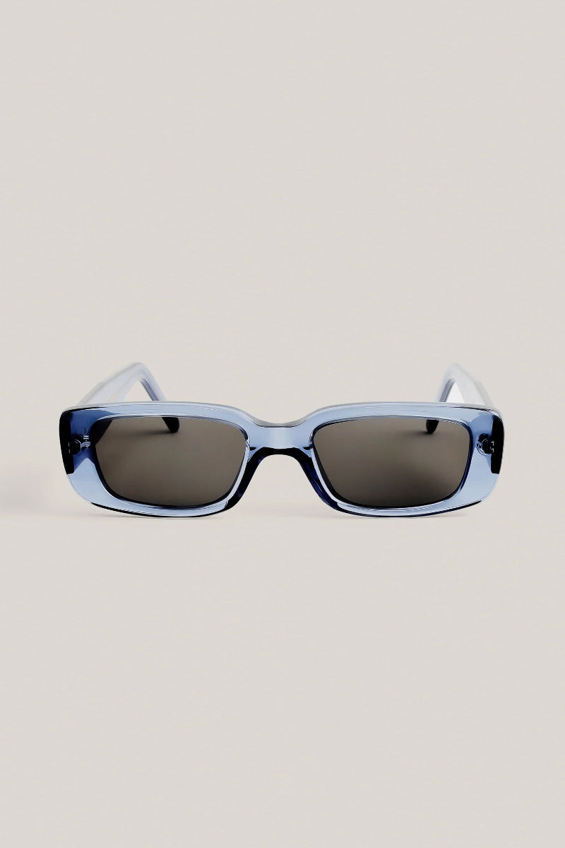 Odessa Sunglasses - Deep Sea Blue Frame | Dark Grey Lens