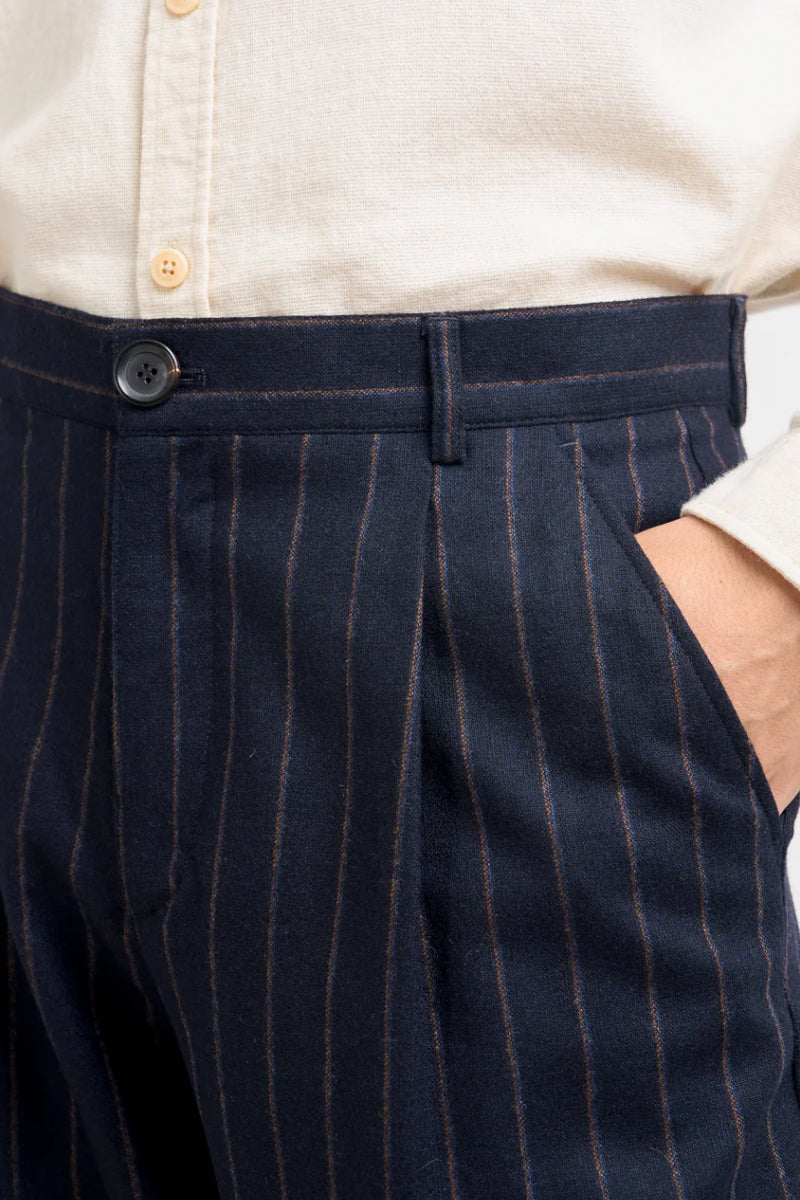 Orsman Wool Trouser - Jarman Navy
