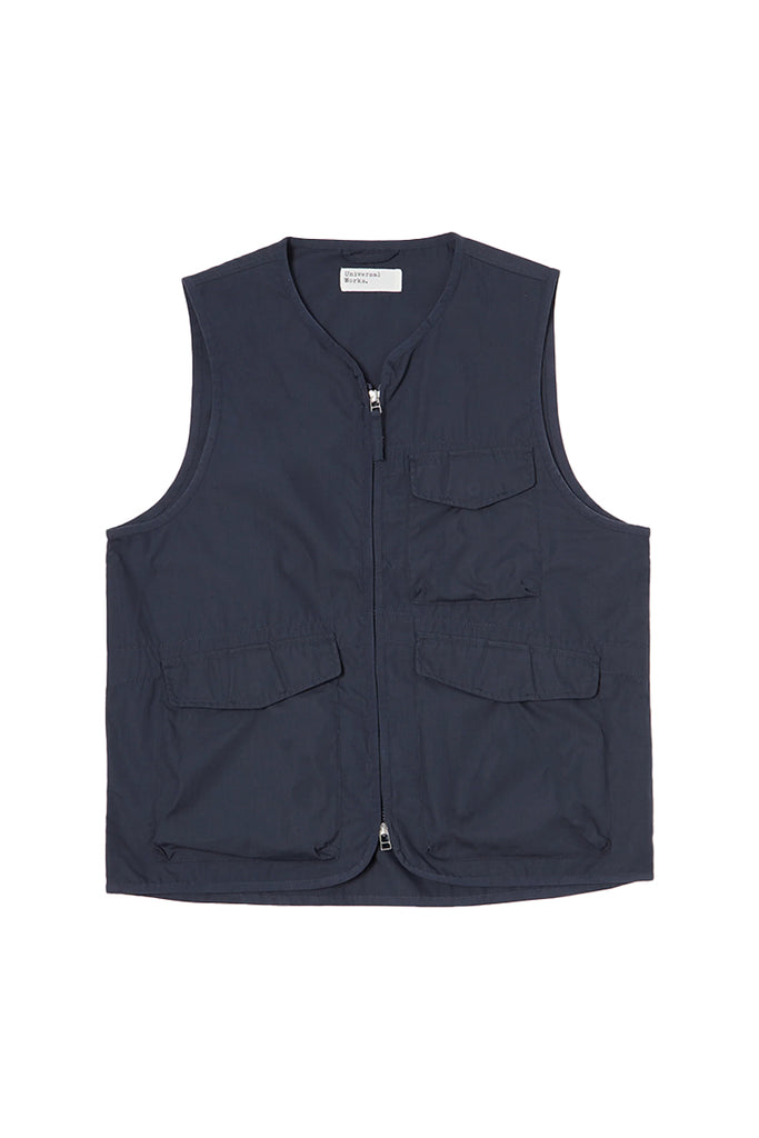 Recycled Poly Parachute Liner Gilet - Navy
