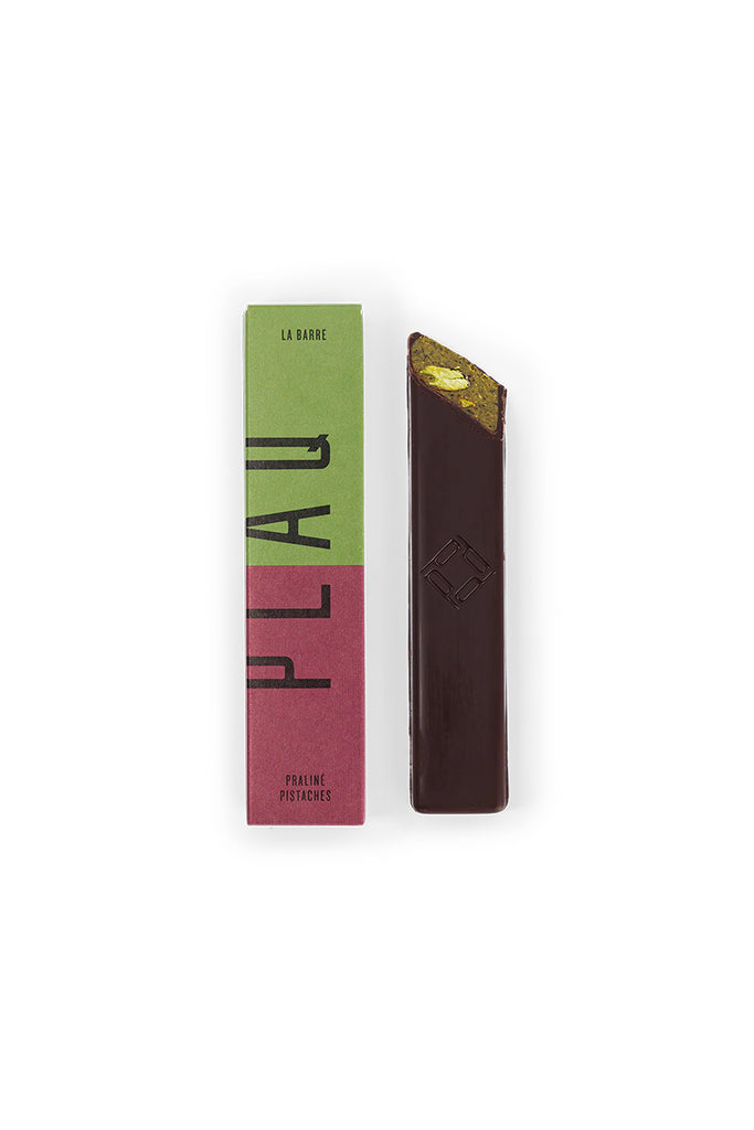 Pure Dark Chocolate Coated Pistachio Praline Snack Bar