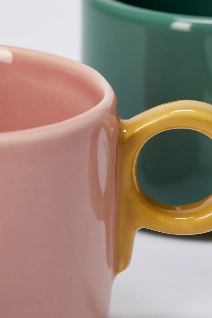 Pop Mug - Coloured Handle