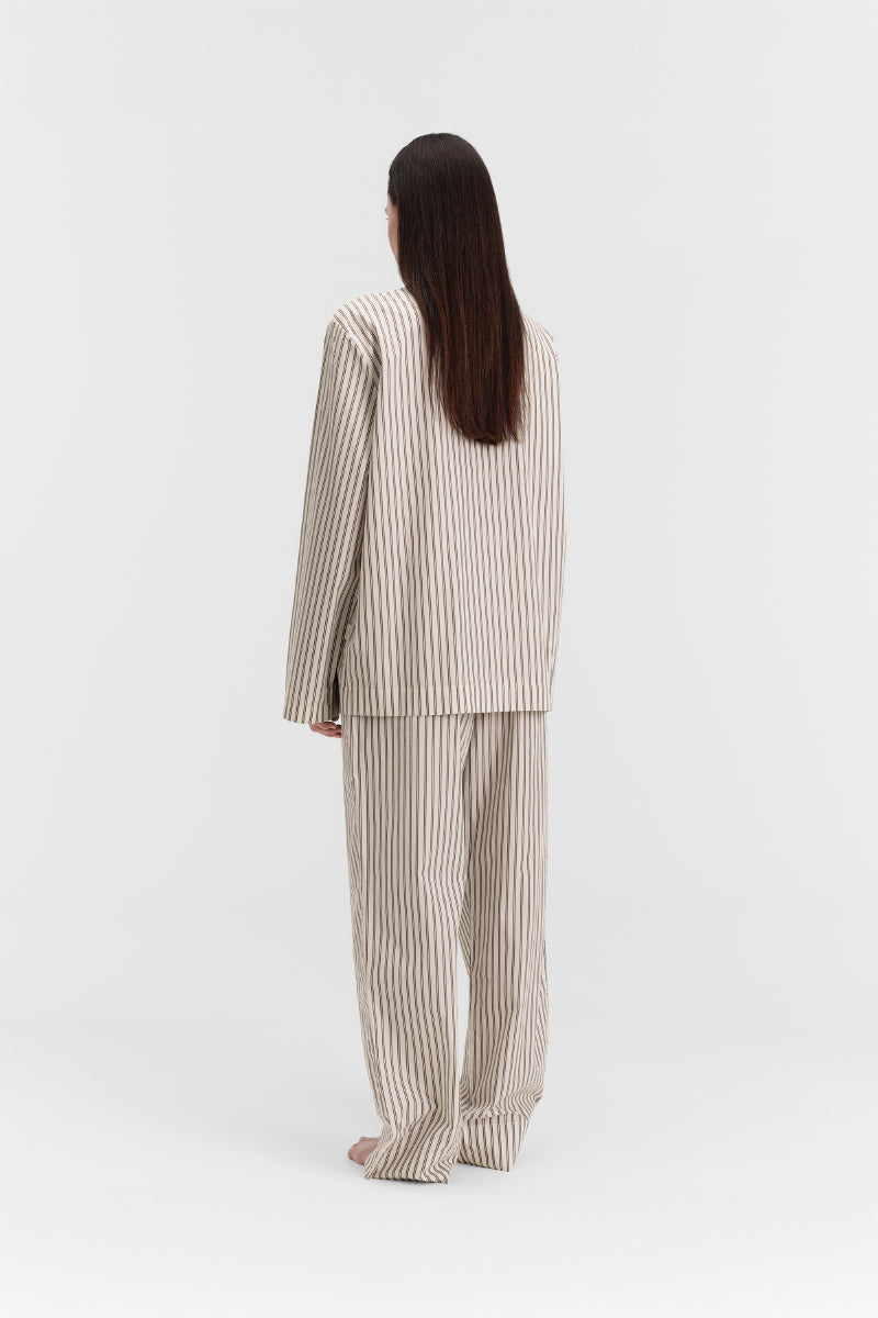 Tekla Poplin Pants - Hopper Stripes