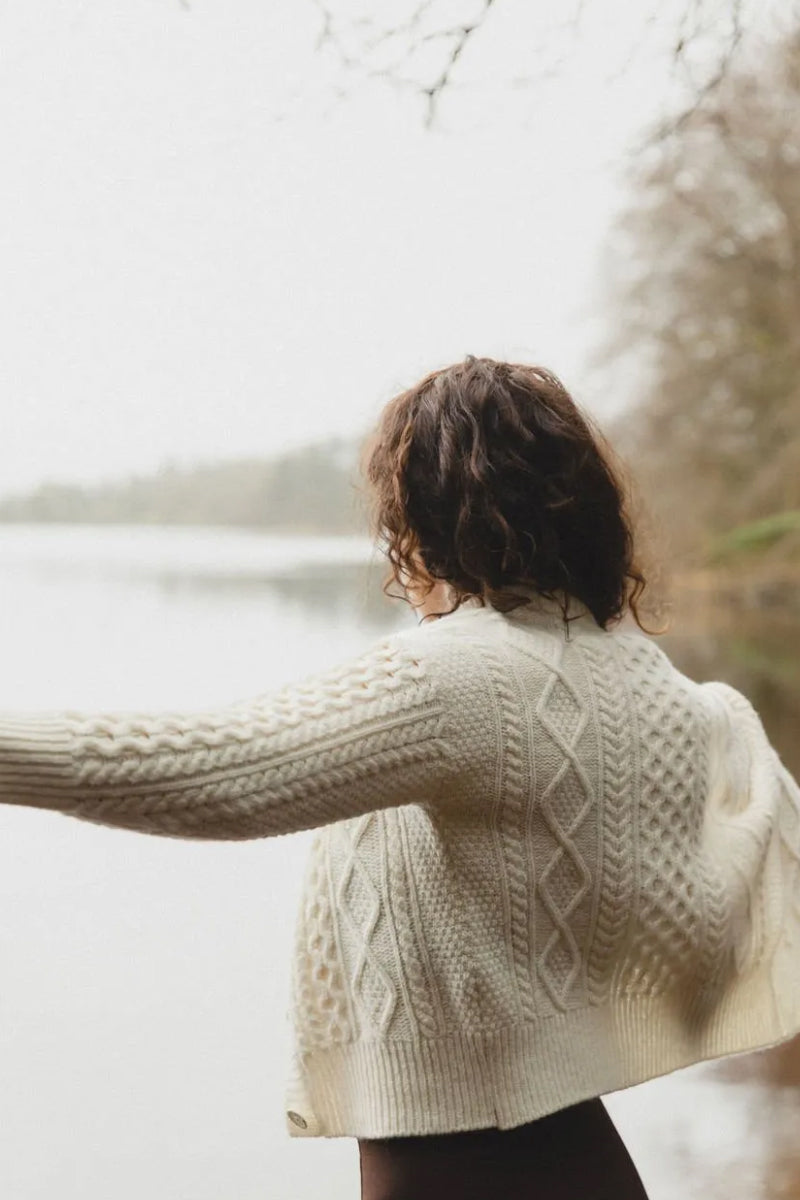 Pearl Reddington Porcelain Cardigan - Cream