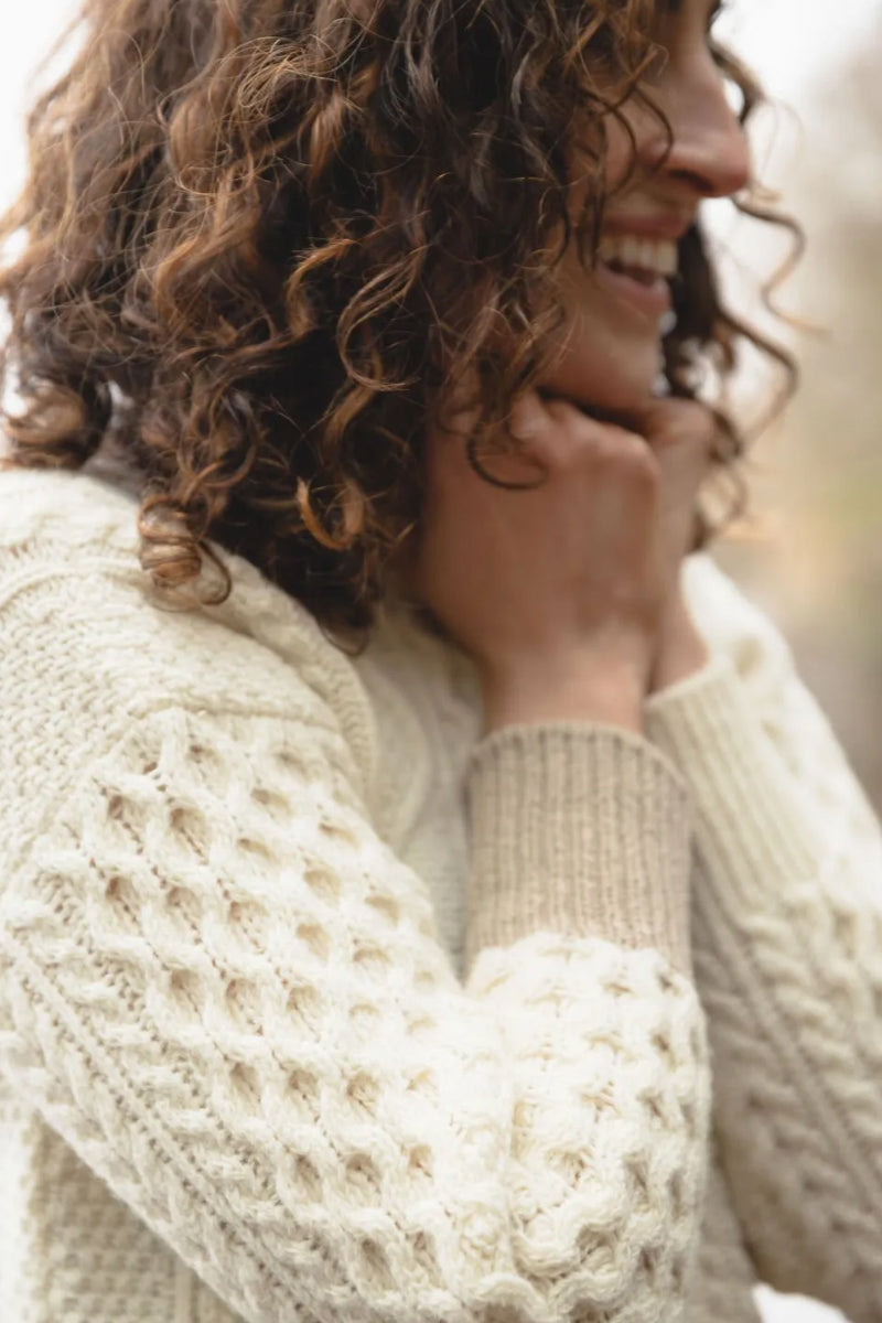 Pearl Reddington Porcelain Cardigan - Cream