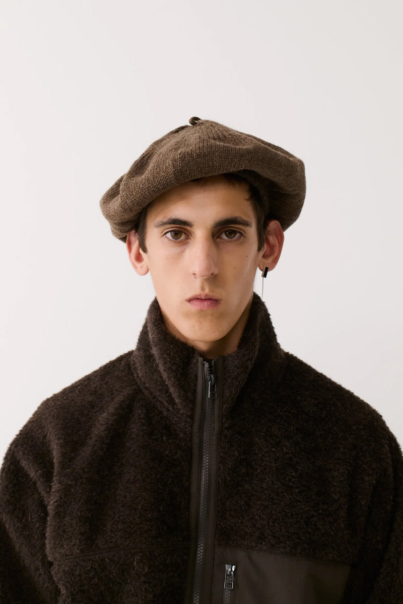 Prado Knitted Beret - Tobacco Melange