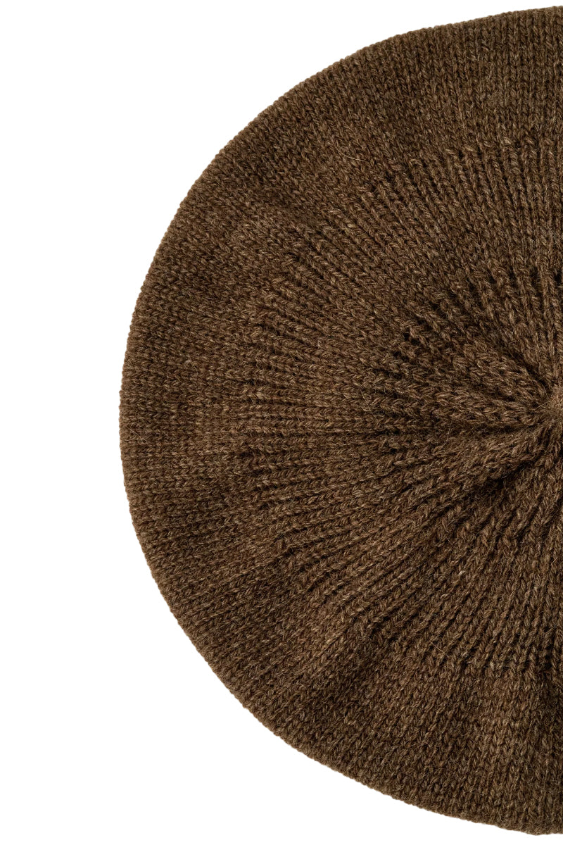 Prado Knitted Beret - Tobacco Melange