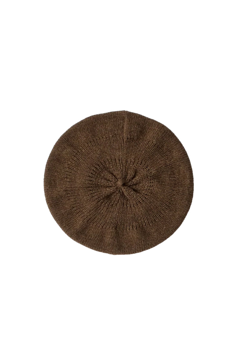 Prado Knitted Beret - Tobacco Melange