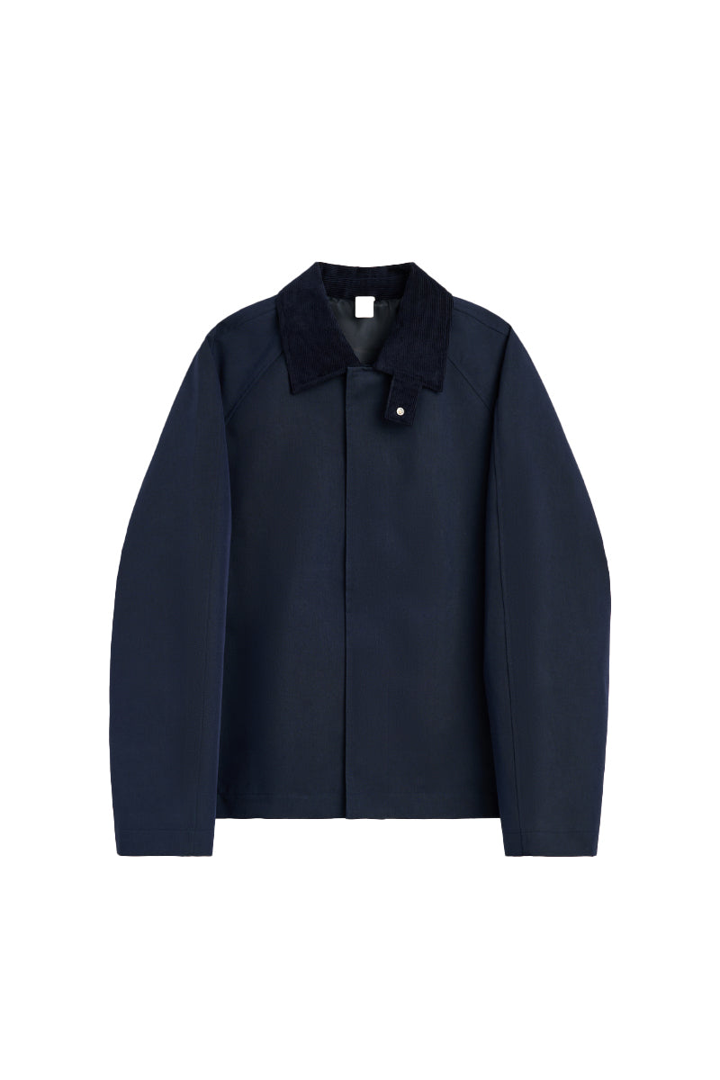 Short Raglan Coat - Navy