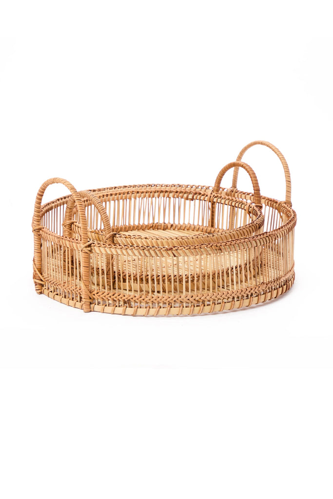 Rattan Tray - Set of 2