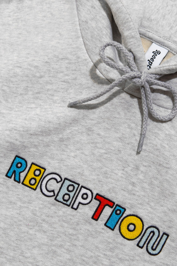 Hooded Sweat Motto - Athletic Grey