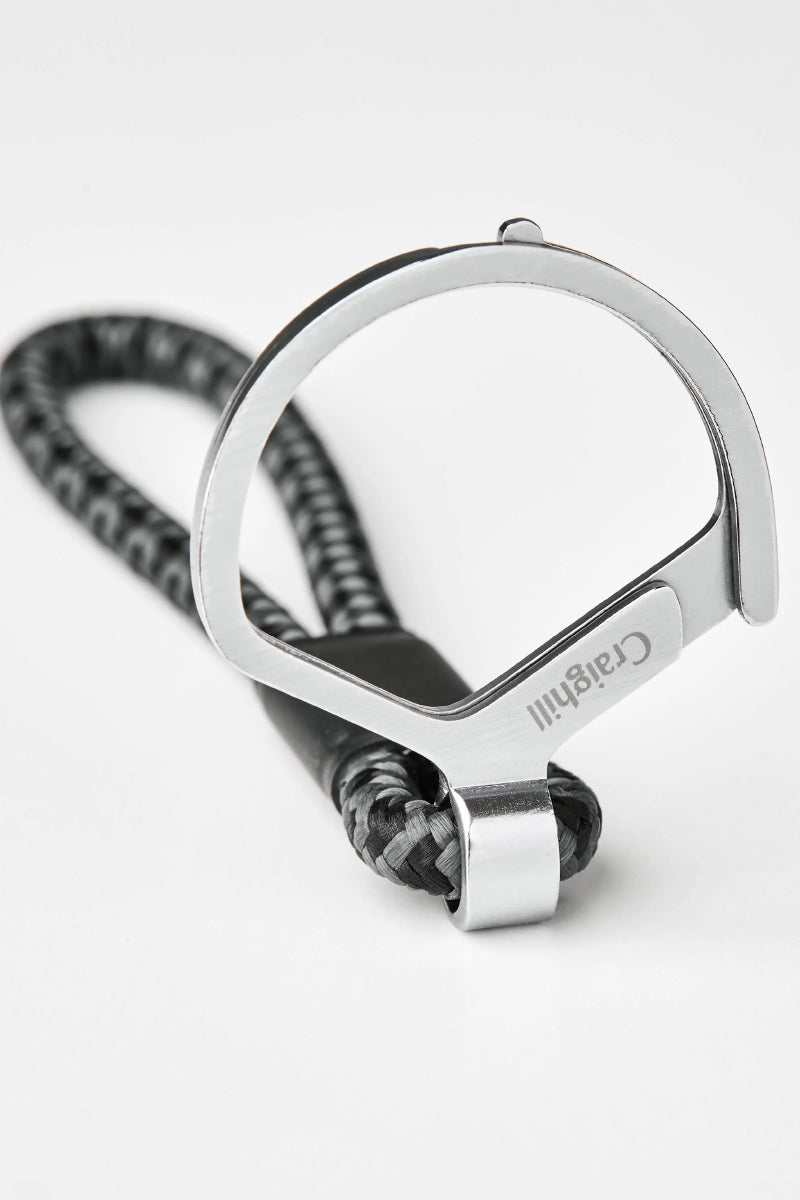 Rope Split Ring - Slate Grey