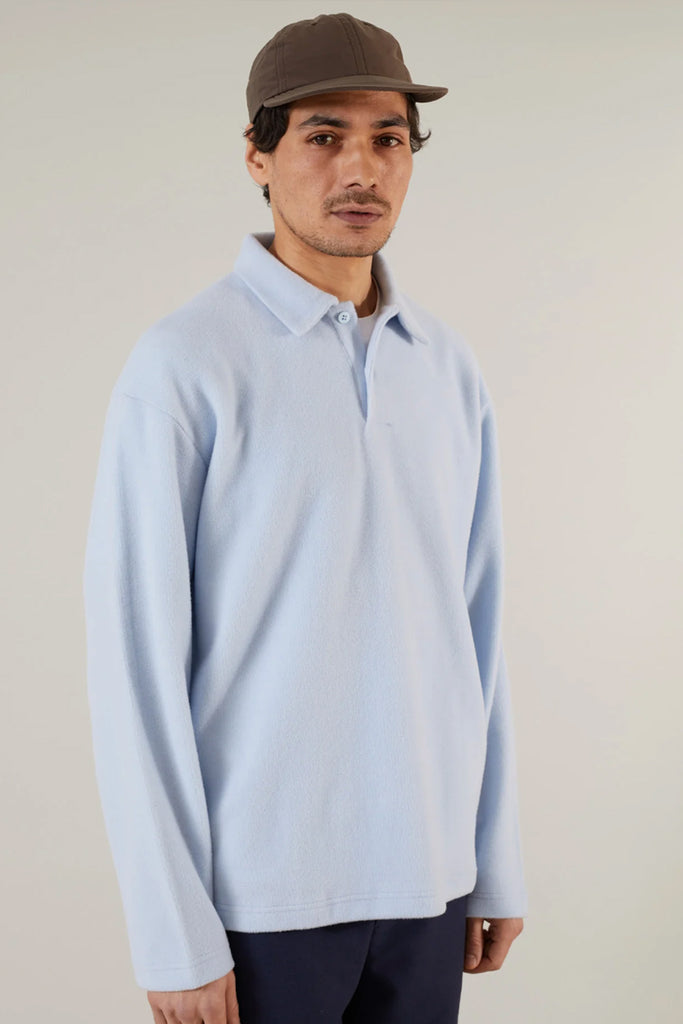 Interlock Polo Sweat - Ice Blue