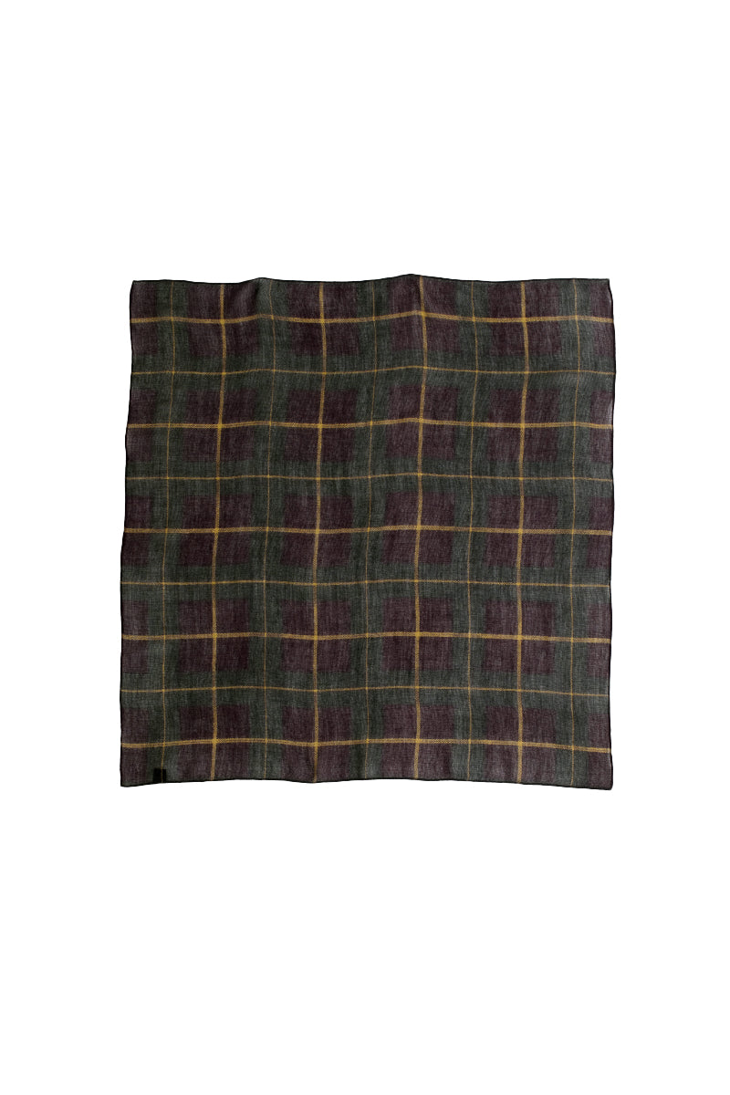 Salazar Wool Scarf - Amber Check