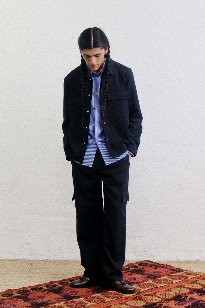 Sandel Shirt Jacket - Navy