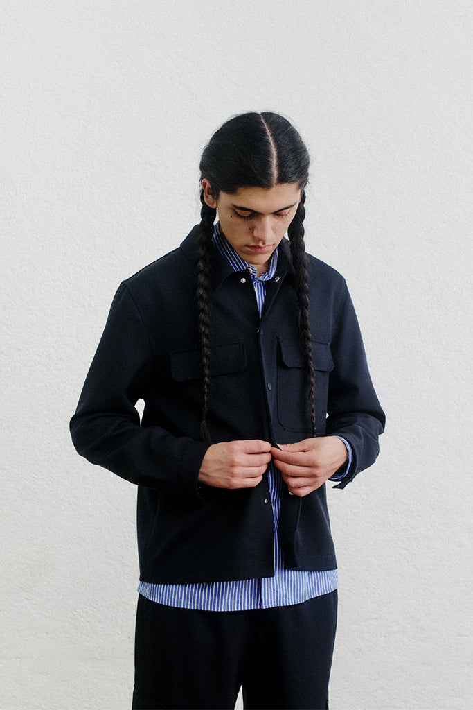 Sandel Shirt Jacket - Navy