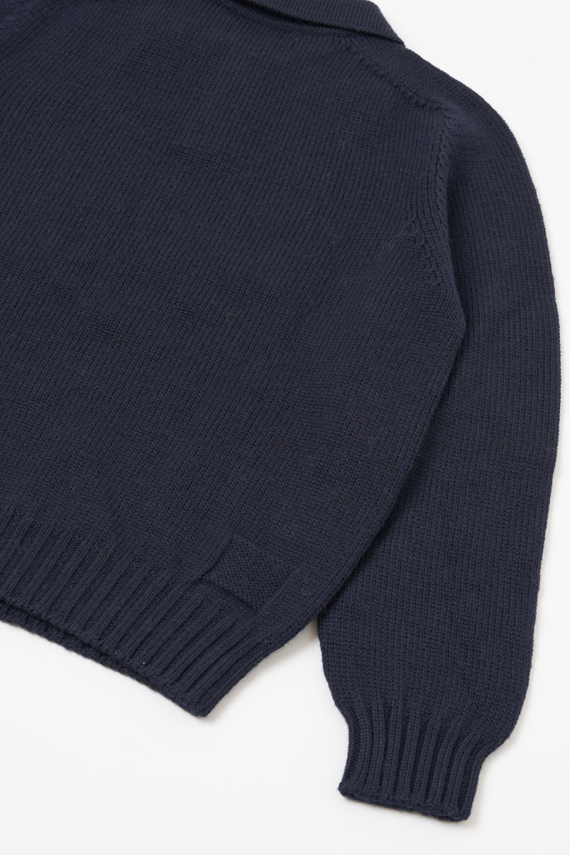 Shetland Wild Curtis Sweater - Navy