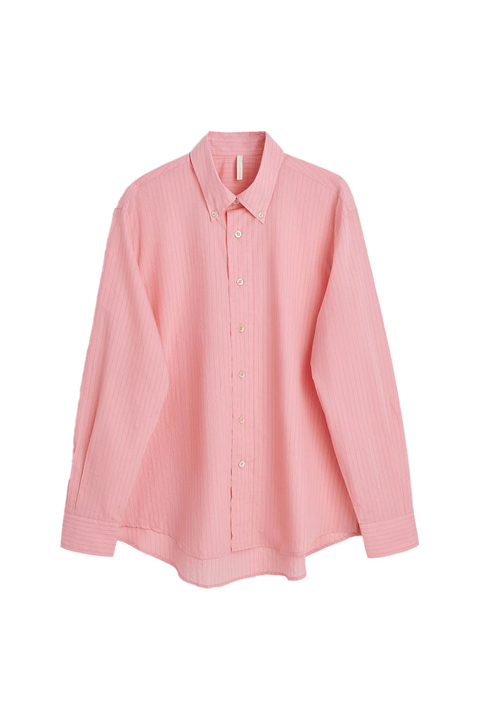 Button Down Shirt - Pink Stripe