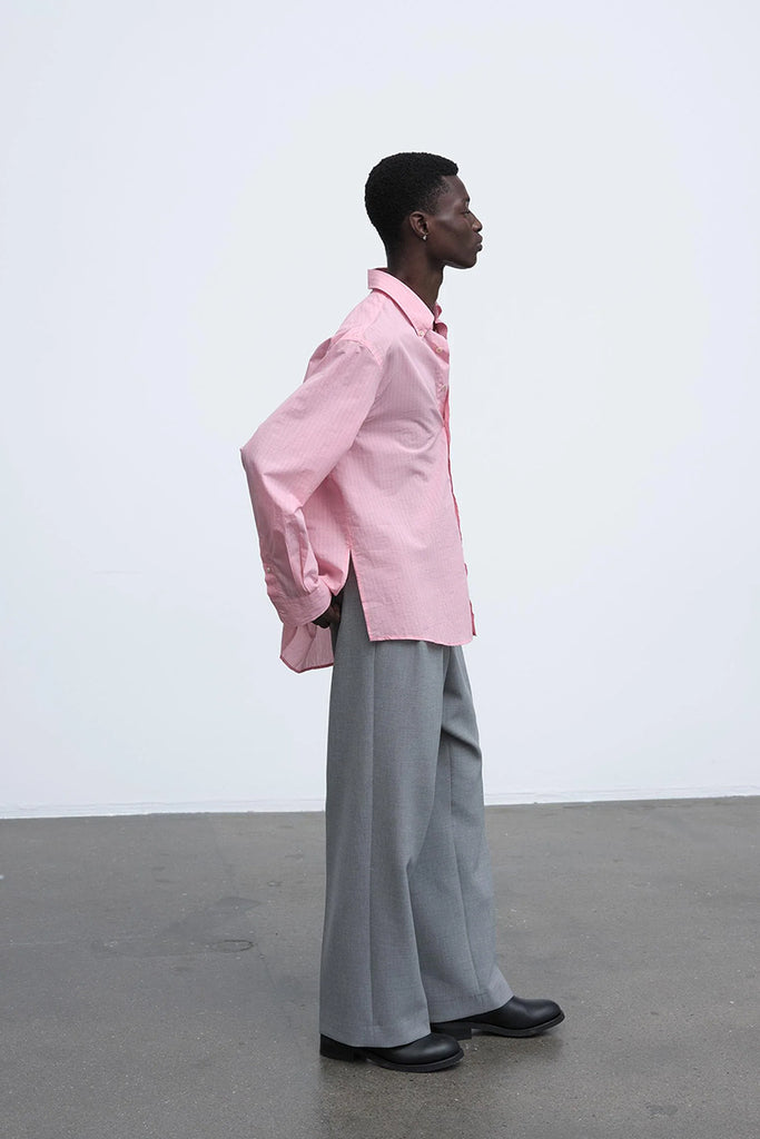 Button Down Shirt - Pink Stripe