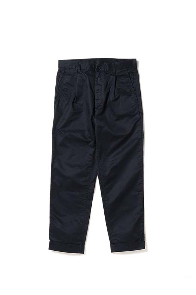 1 Pleat 80/3 Twill Trousers - Navy