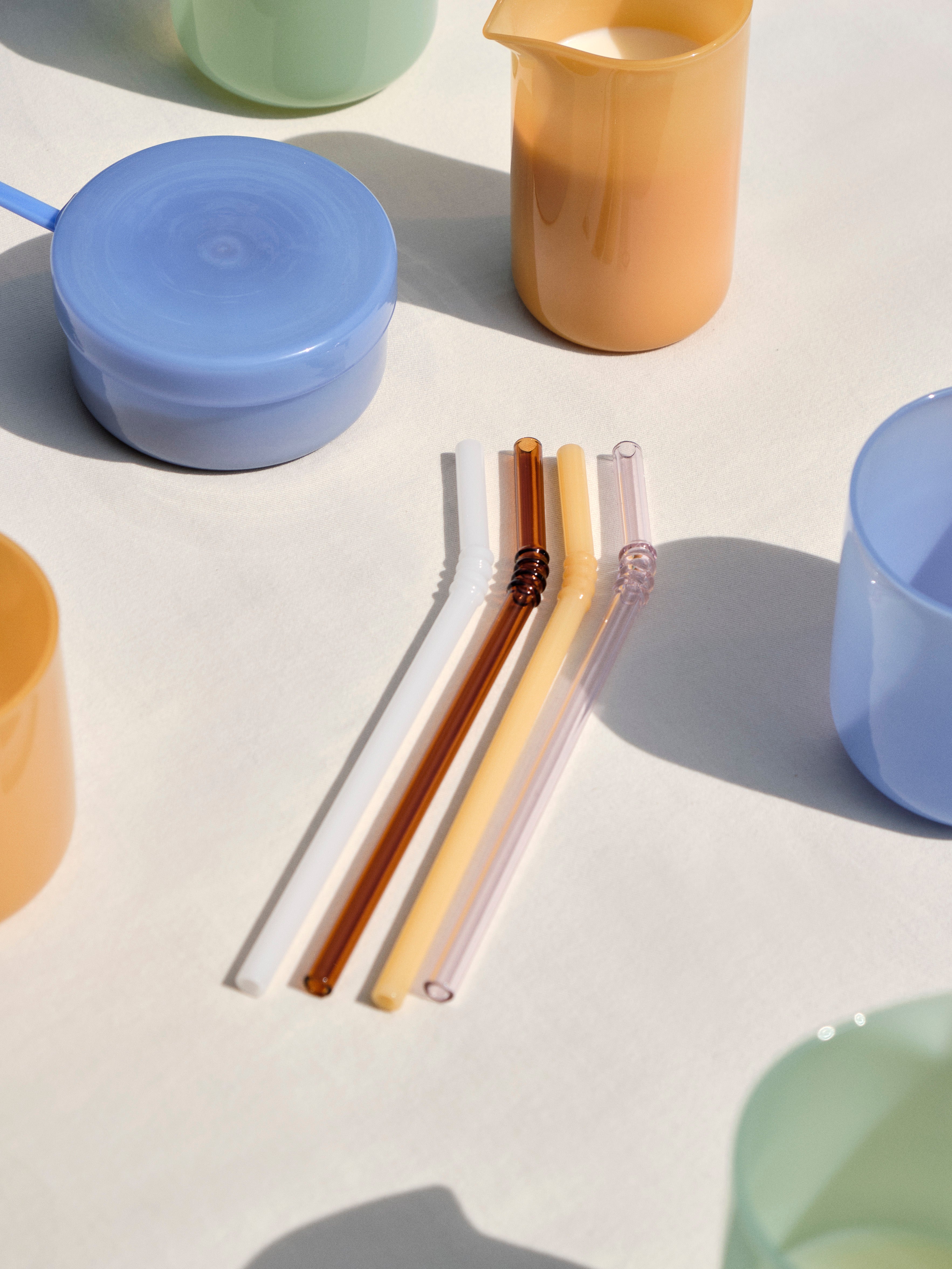 Sip Swirl Straw Set of 4 - Opaque Mix