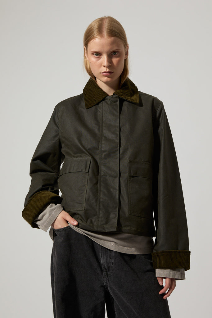 Sissel Wax Jacket - Olive