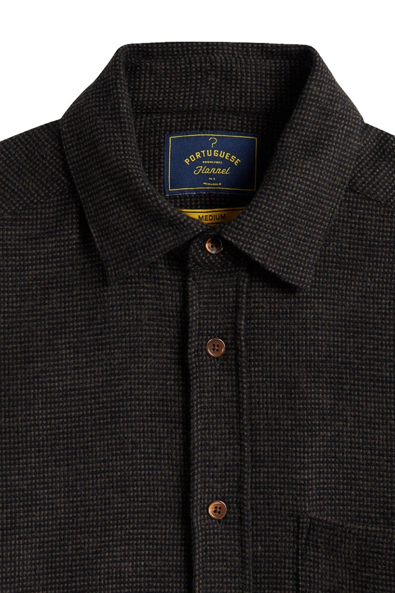 Sounds Button Down Flannel Shirt - Brown