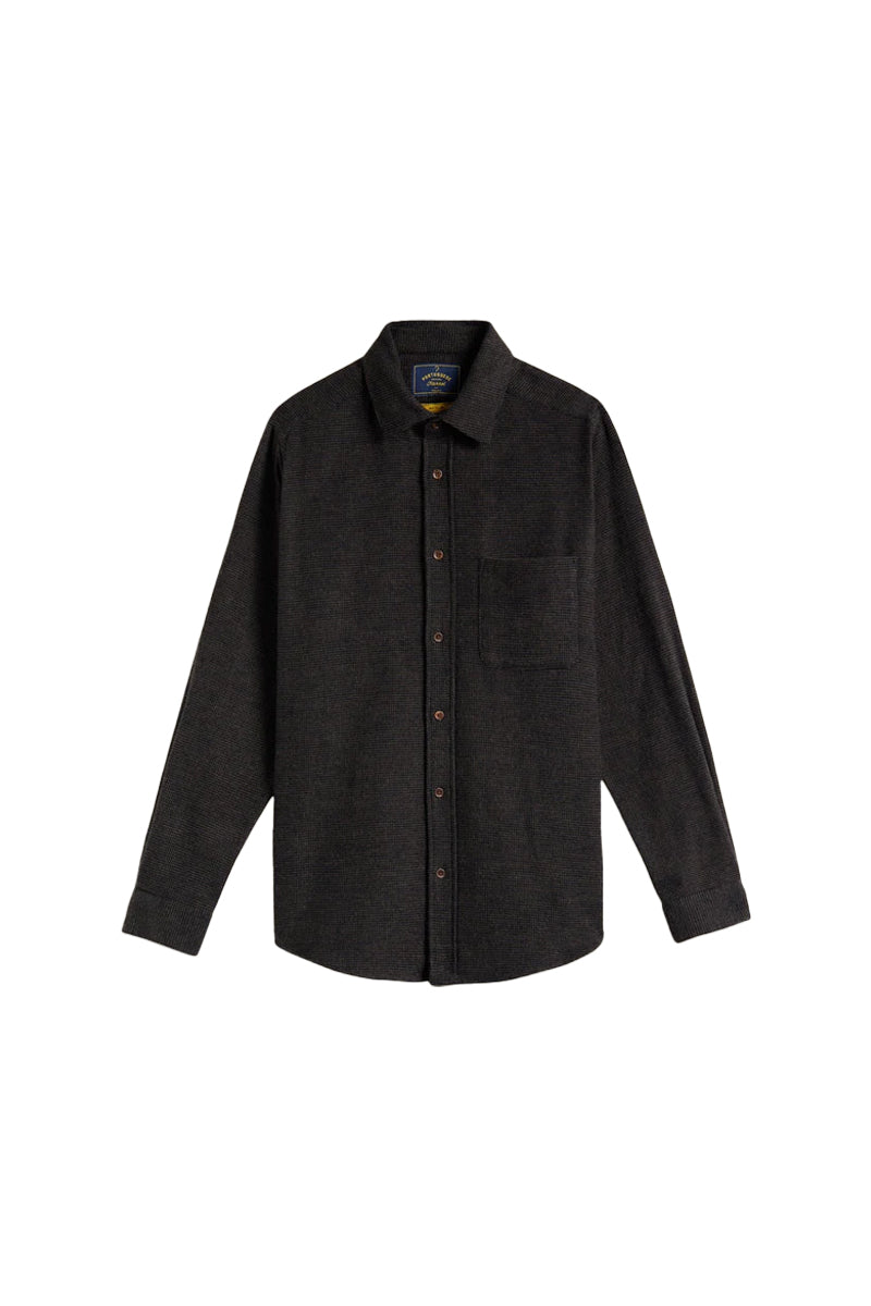 Sounds Button Down Flannel Shirt - Brown