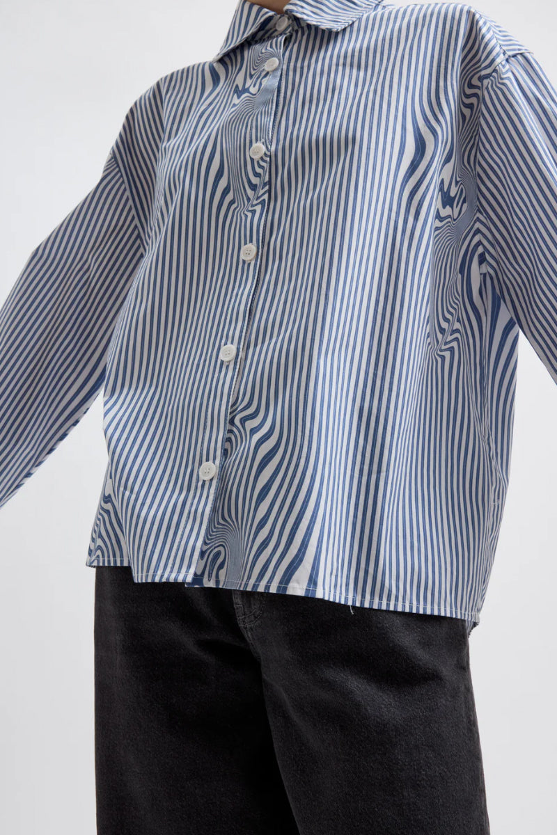 Stella Blue Glitch Stripe - Blue Stripe