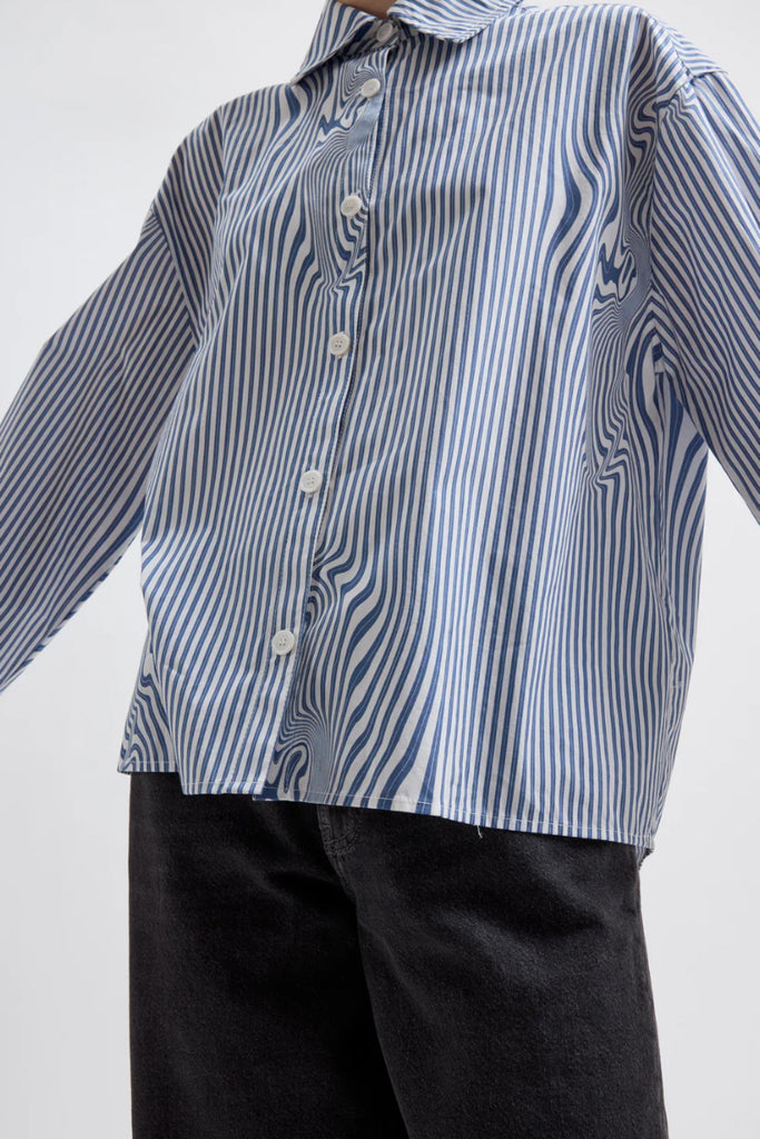 Stella Blue Glitch Stripe - Blue Stripe