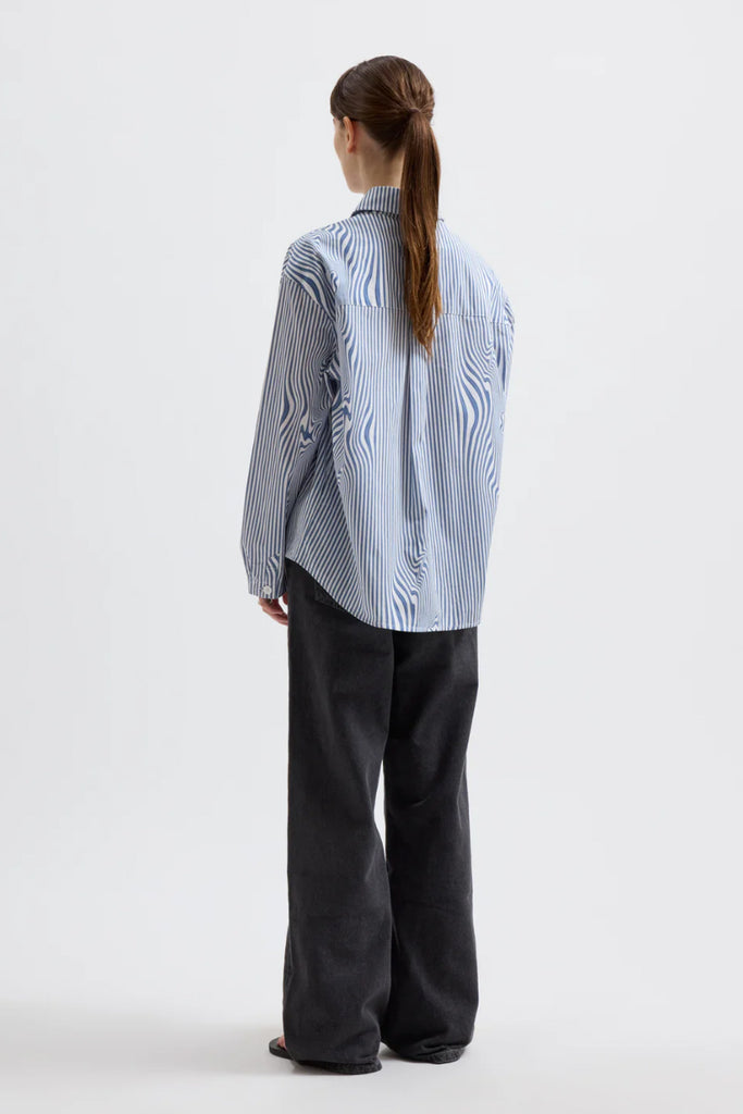 Stella Blue Glitch Stripe - Blue Stripe