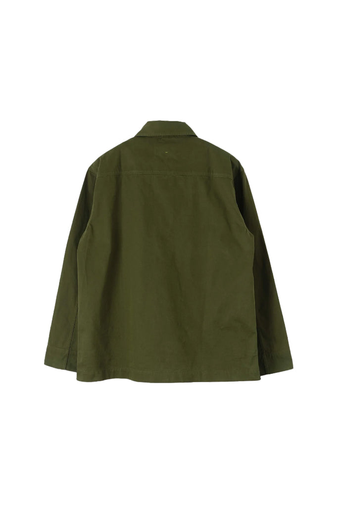 MHL Storm Flap Shirt Brushed Cotton Twill - Seaweed