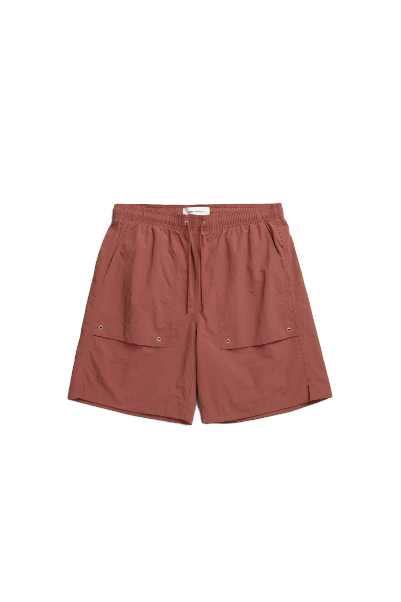 Sund Relaxed Recycled Nylon Swimmers - Cowhide