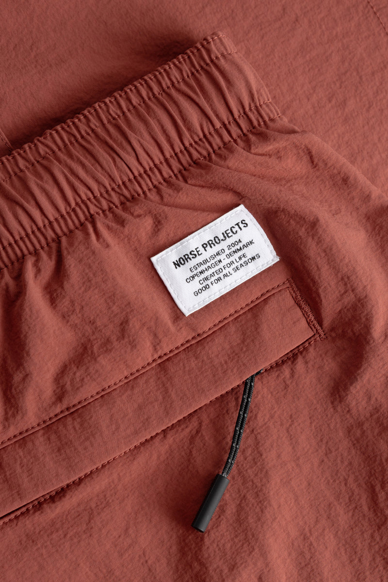 Sund Relaxed Recycled Nylon Swimmers - Cowhide