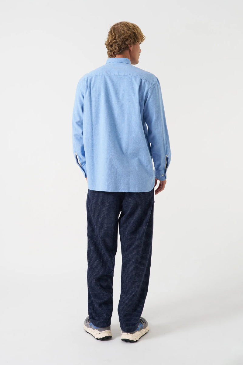Bobby Wool Mix Super Chino - Navy Mix