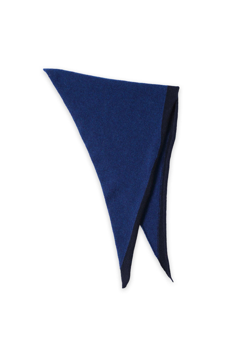 MHL. Tipped Scout Lambswool Scarf - Cobalt/Indigo