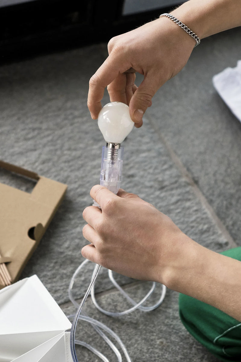 Paper Cube Table Light - White